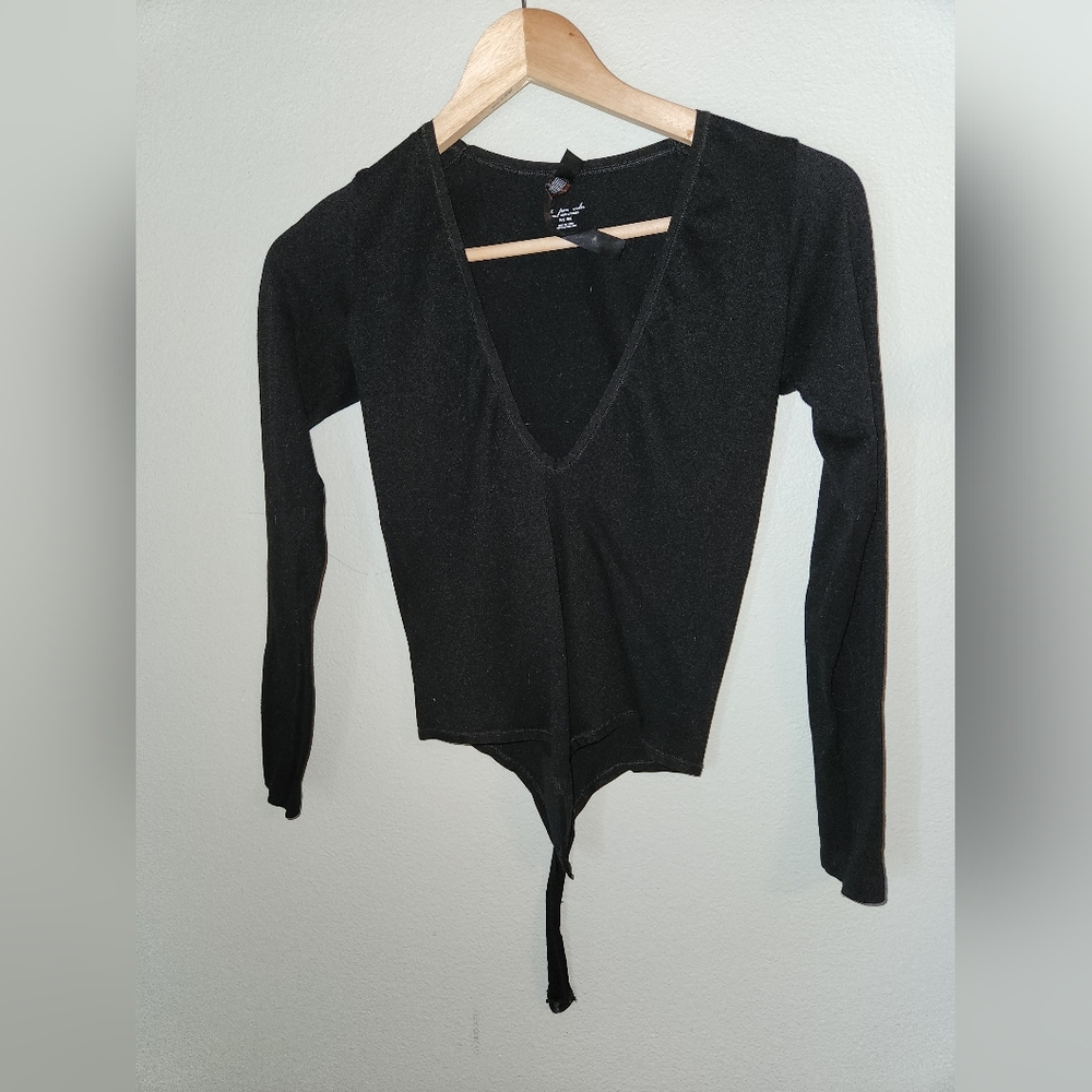 Free People deep V bodysuit